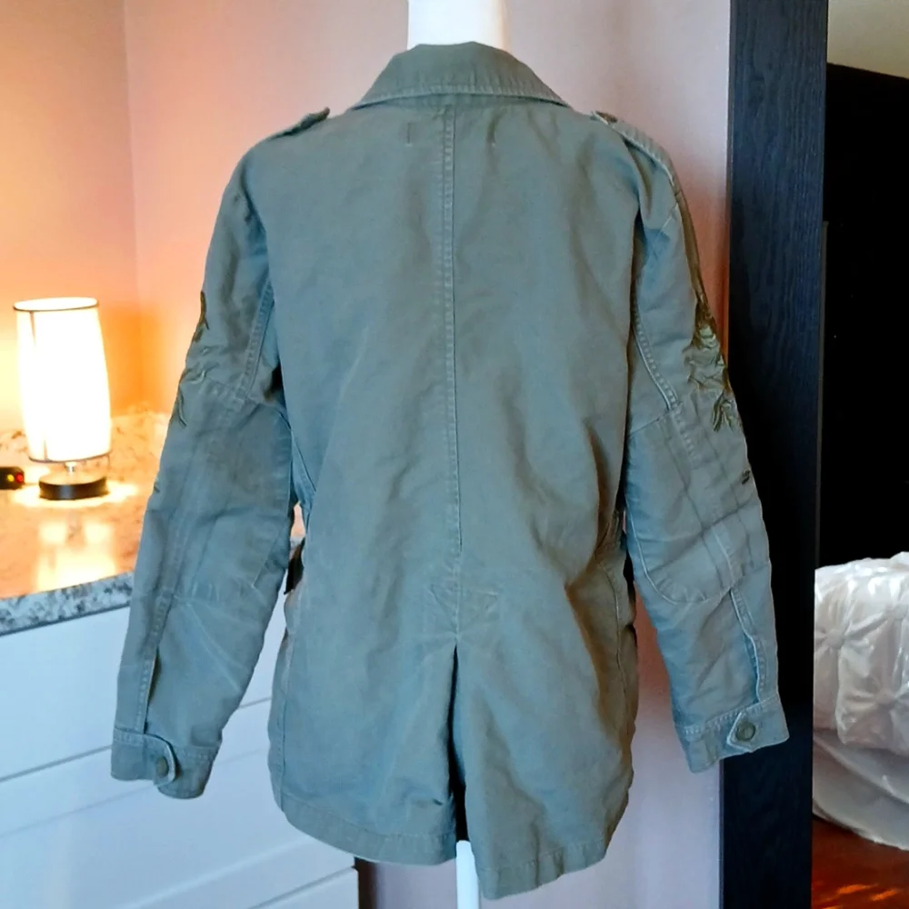 Calvin Klein womens embroidered cargo jacket size S - Picture 7 of 11